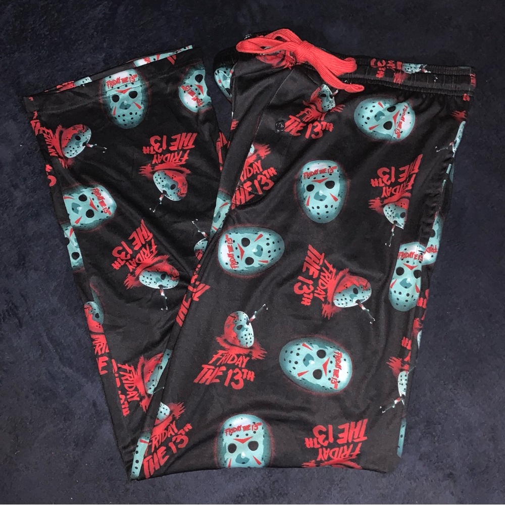 👖 Friday the 13th Men's Black Pajama Pants